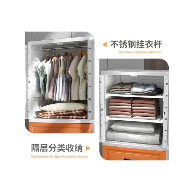 大容量雙開門收納櫃加厚抽屜式兒童衣櫃衣櫥嬰兒零食客廳置物櫃子