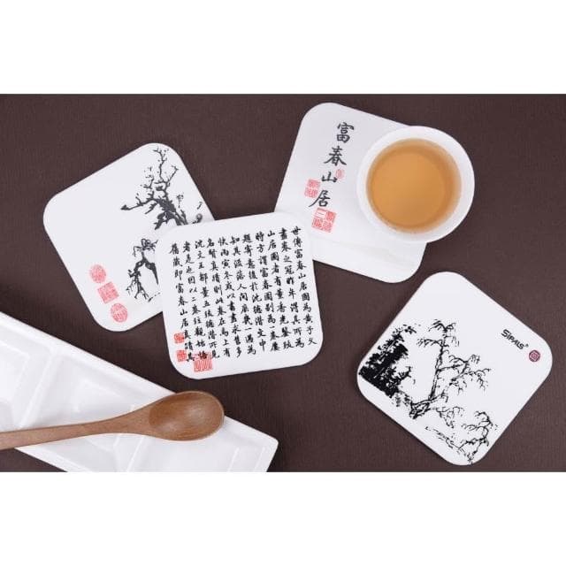 ( 故宮 X 喜朋 )富春山居圖 杯墊(矽膠杯墊)