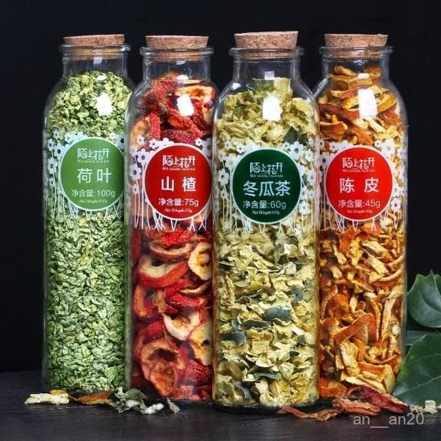 冬瓜荷葉陳皮山楂茶養生茶葉茶冬瓜皮幹荷葉泡水喝的茶