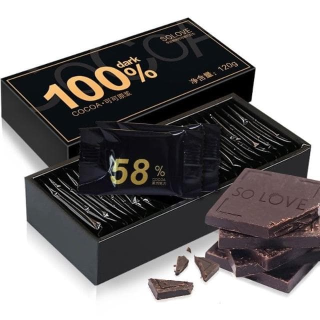 Solove健康每日純黑巧剋力禮盒裝送女友純可可脂小零食情人節禮物