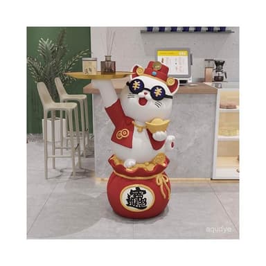 免運 大力福袋招財貓擺件 客廳擺件入戶家居裝飾品大型擺件 玄關擺件 居家擺飾 喬遷新居 開幕送禮 入厝禮物