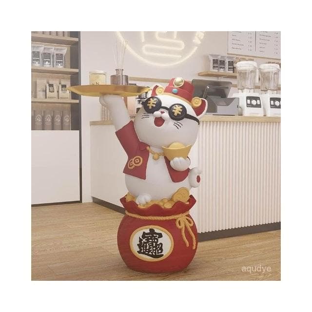 免運 大力福袋招財貓擺件 客廳擺件入戶家居裝飾品大型擺件 玄關擺件 居家擺飾 喬遷新居 開幕送禮 入厝禮物