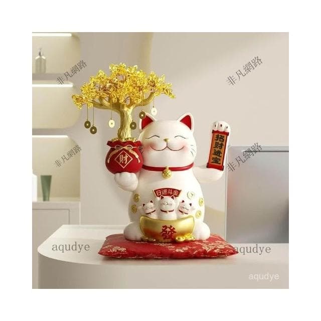 招財貓 黃水晶 發財樹 聚寶盆 玄關擺飾 發財樹 搖錢樹 招財擺飾 開幕送禮 入昔禮物