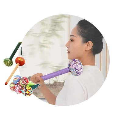 艾草錘 中藥錘 頸肩捶背按摩神器 |《 不求人 按摩 敲打錘 經絡錘  養生送禮 端午節 節慶 禮物 送禮 》
