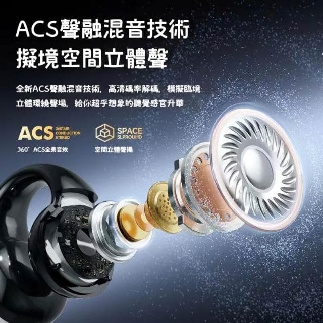 台灣出貨  耳夾式藍芽耳機 無線耳機 降噪耳機 骨傳導藍牙耳機 開放式耳機 夾耳式 運動耳機 高清通話 觸控耳機