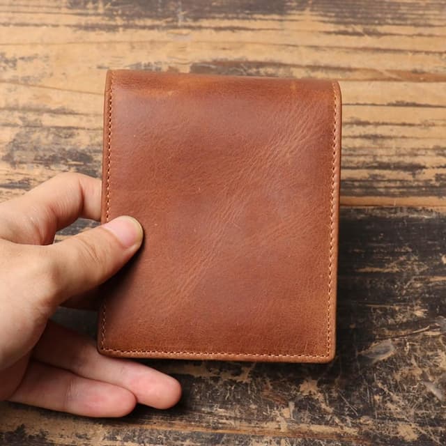 【巴黎精品】紐約精品 父親節禮物 現貨+預購 真牛皮短夾錢包長夾真皮短夾卡夾手拿包-復古頭層牛皮多卡位男女皮夾2色a1js11