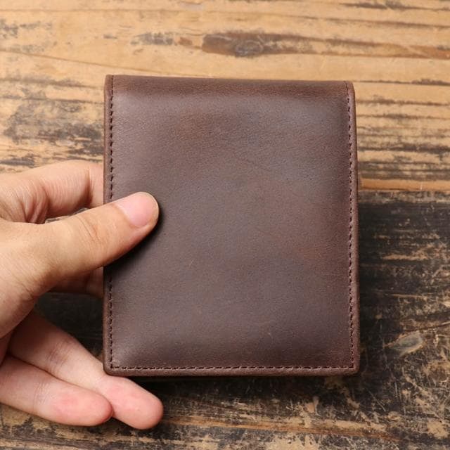 【巴黎精品】紐約精品 父親節禮物 現貨+預購 真牛皮短夾錢包長夾真皮短夾卡夾手拿包-復古頭層牛皮多卡位男女皮夾2色a1js11