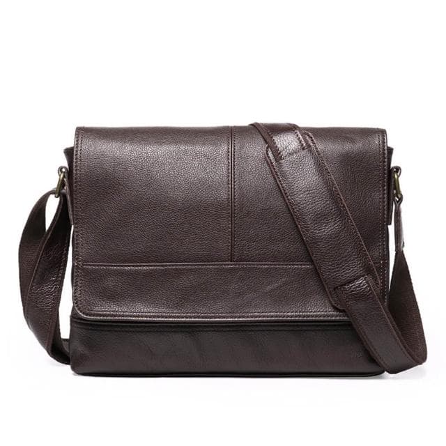 【巴黎精品】紐約精品 父親節禮物 現貨+預購 真牛皮側背包皮革單肩背包托特包手提包-復古頭層牛皮單肩文件包男女包包2色a1js24