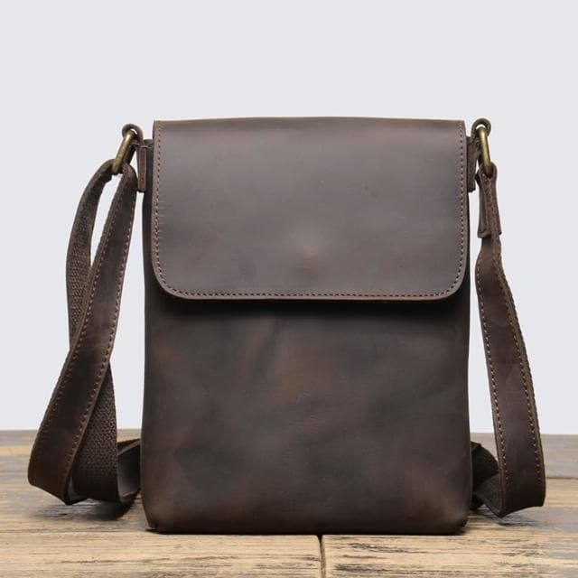 【巴黎精品】紐約精品 父親節禮物 現貨+預購 真牛皮側背包皮革單肩背包托特包手提包-頭層牛皮簡約復古男女包包2色a1js61