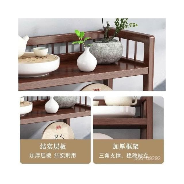 茶水櫃辦公室茶葉櫃子置物架客廳泡茶臺桌邊櫃茶室茶具收納儲物櫃