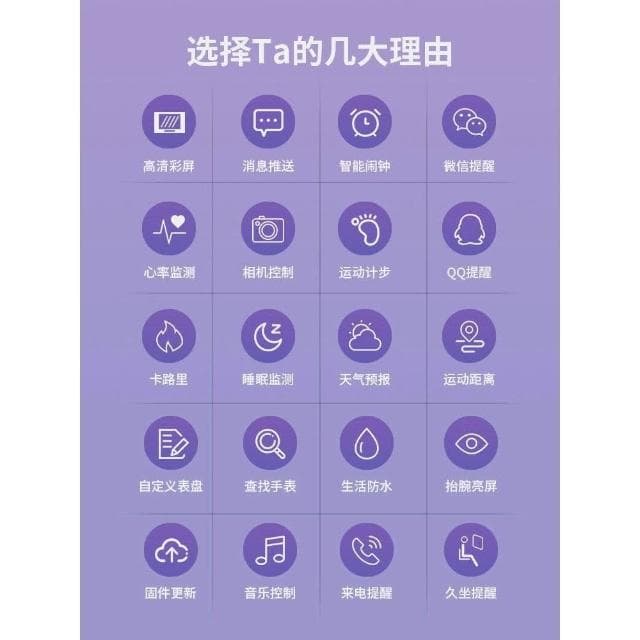 適用於智能手環運動計步女款初高中學生高級手錶2025新款