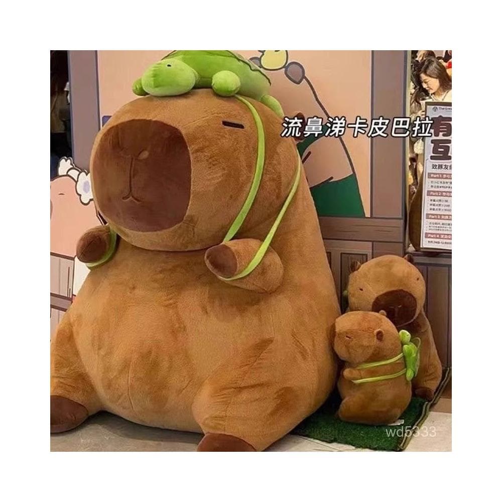超大卡皮巴拉玩偶抱枕兒童毛絨玩具水豚公仔土撥鼠送女生日禮物