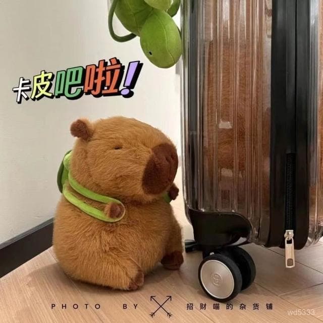 超大卡皮巴拉玩偶抱枕兒童毛絨玩具水豚公仔土撥鼠送女生日禮物