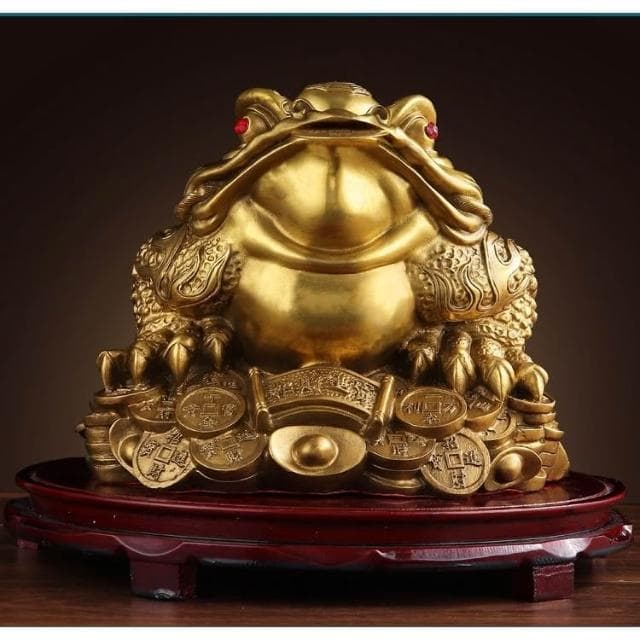 漫生活招財金蟾 純銅金蟾蜍 三腳金蟾蜍 三足銅蟾蜍  咬錢金蟾蜍 風水擺件 招財擺飾 禮物 開業 開運