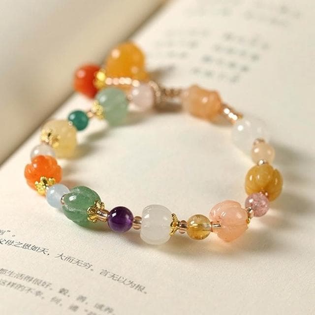 【EMMA SUE】手鍊 手串 串珠 玉石手鍊 玉石水晶 翡翠手鍊 水晶手鍊 串珠手鍊 新中式 金絲玉 招財納福 玉手鍊 飾品 禮物