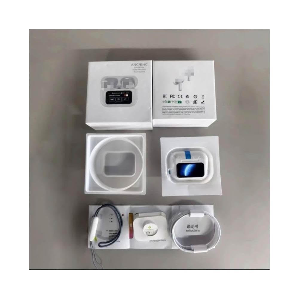 台灣現貨 五代耳機 ANC主動降噪通透高音質 真無線藍牙耳機 立體聲 入耳式藍芽耳機 無線耳機 適用蘋果安卓 開蓋彈窗