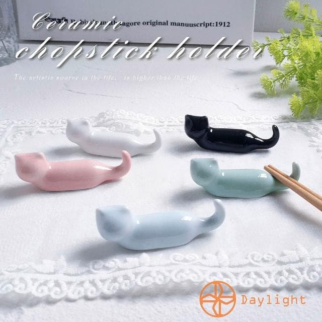【Daylight】日式筷架 動物筷架 筷子架 貓咪筷架 陶瓷筷架 交換禮物 婚禮小物 無印筷架