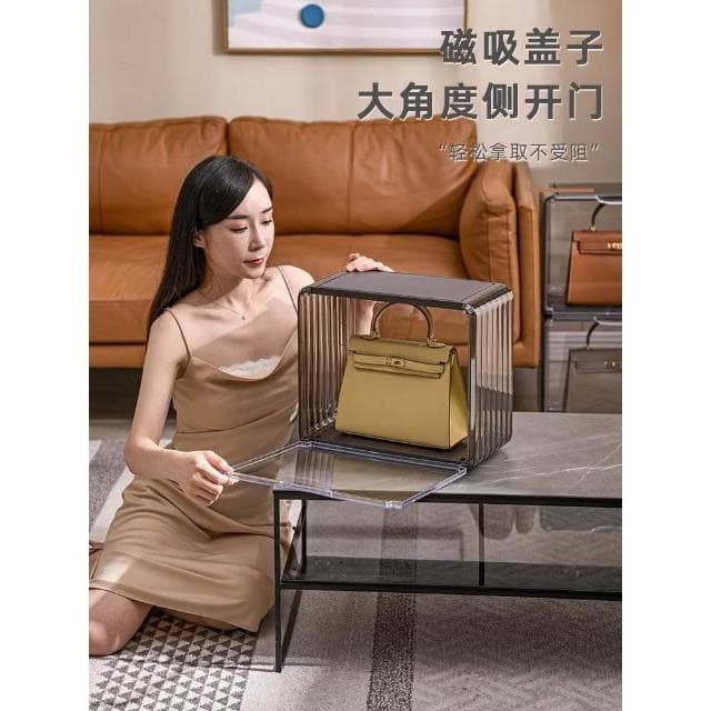 免運❤️包包收納櫃奢侈品手袋包收納神器透明防塵展示收納盒放包包置物架