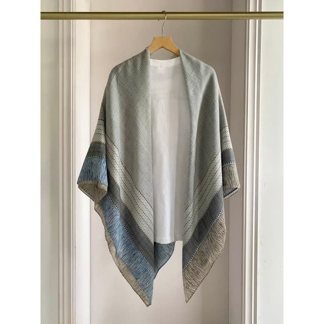 梵花 小格子亞麻圍巾女夏季新款防曬大方巾薄款絲巾空調房外搭披肩