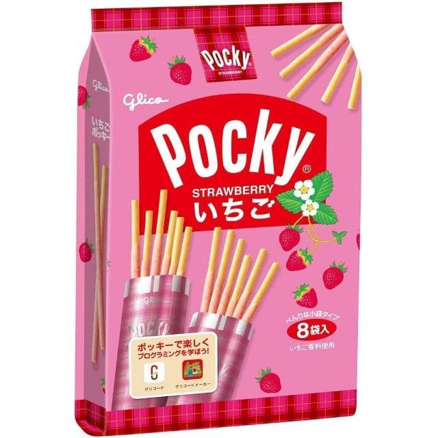【Glico 格力高】日本 Glico 固力果 Pocky 巧克力棒 草莓棒 沙拉棒 番茄 8袋入