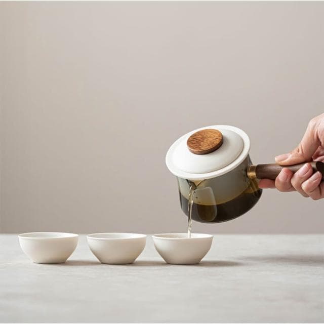 悠然側把壺快克杯 /附旅行收納包(旅行茶具 隨身泡茶組 泡茶 簡易泡茶 茶器套組)