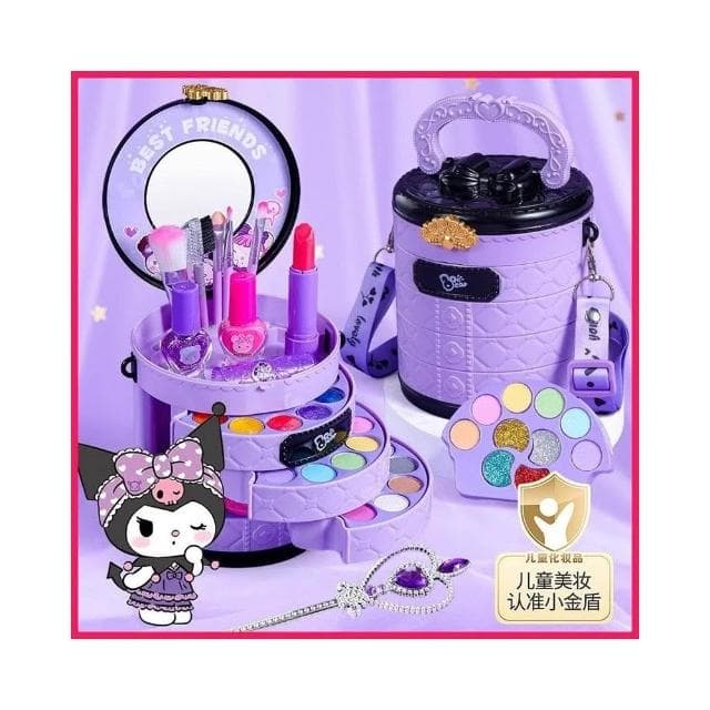 兒童化妝品 套裝 無毒 女孩 可水洗 庫洛米玩具 公主彩盒 公主化妝品 指甲油 生日禮物
