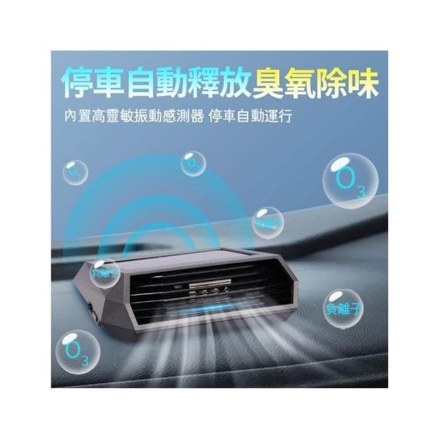光能清淨機 車用空氣清淨機 空氣淨化器 太陽能電 強效滅菌 除甲醛 太陽能臭氧負離子淨化器 清淨機
