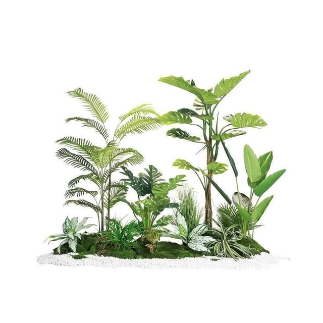 含稅免運 破損包賠 高級仿生綠植組合造景室內室外仿真景觀高級感假植物裝飾盆栽擺件
