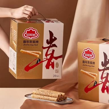 【喜年來】芝麻蛋捲 好事禮盒 20包入/箱 蛋捲 蛋捲禮盒