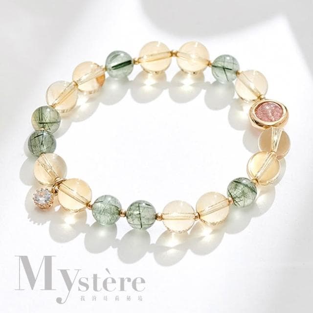 【my stere 我的時尚秘境】現貨-現貨-超強招正偏財旺人緣黃水晶手鍊(招財強運   旺人緣  晶透水晶)