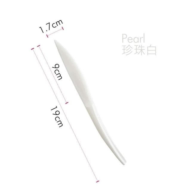 嚴選SHOP 10入 19cm PS高強度蛋糕刀 蛋糕刀 塑膠刀 彌月刀 瑞士捲刀 長條蛋糕刀 甜點刀 W012