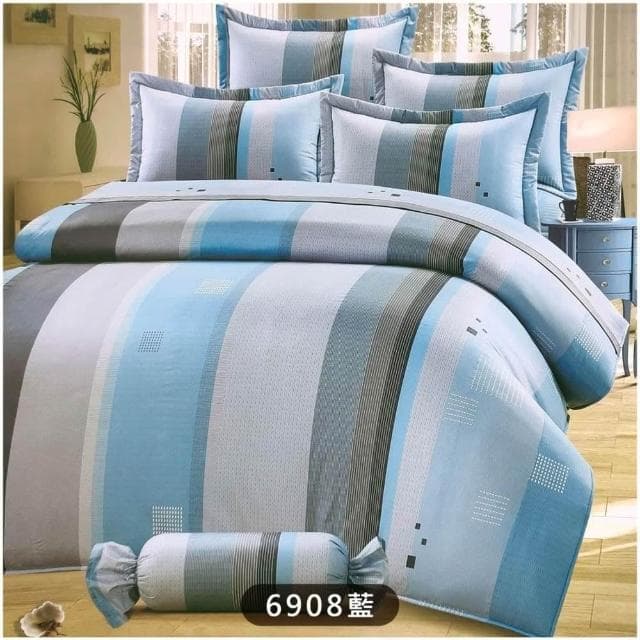 【Andy Bedding 安迪寢具】100%精梳棉鋪棉床包組 單人床包 雙人床包 加大床包 床包四件組 床單 被套 鋪棉兩用被 床包