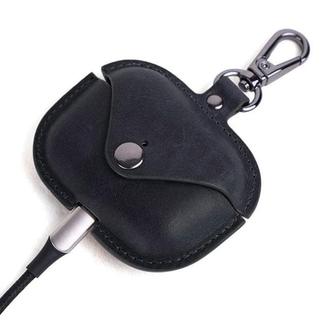 【LEESA】耳機防摔殼\耳機殼\蘋果耳機\蘋果周邊\真皮\airpods\pro保護套\藍牙耳機殼\耳機殼套\無線耳機套
