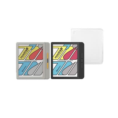 Readmoo讀墨 7吋 mooInk Nana 彩色電子書閱讀器+透明保護殼-暗夜黑/迷月白