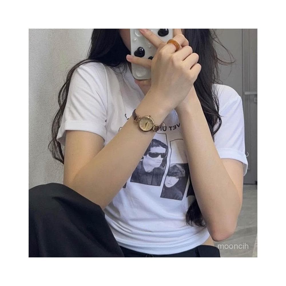偉偉有道 複古手錶女款高級感學生ins女士小衆初高中生簡約小巧高顔值輕奢