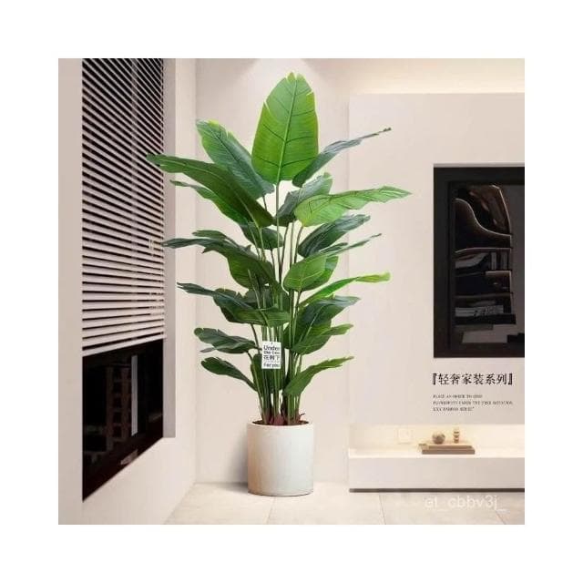 熱賣🔥天堂鳥仿真綠植高端輕奢仿生花客廳大型室內盆栽擺件裝飾樹假植物 居傢裝飾 仿真植物 人造樹 假樹 假植物
