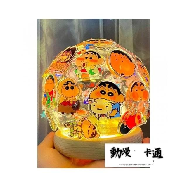 蠟筆小新夜燈蠟筆小新畢業禮物手作小夜燈小新水晶球生日禮物送閨蜜女生禮物男生禮物