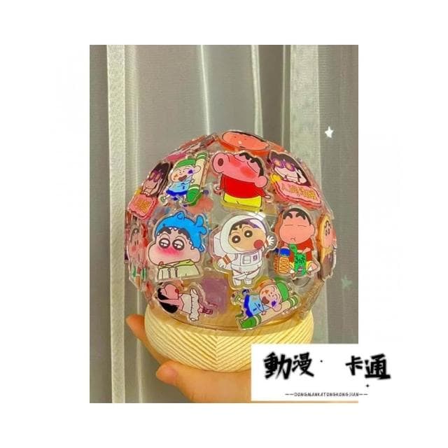 蠟筆小新夜燈蠟筆小新畢業禮物手作小夜燈小新水晶球生日禮物送閨蜜女生禮物男生禮物