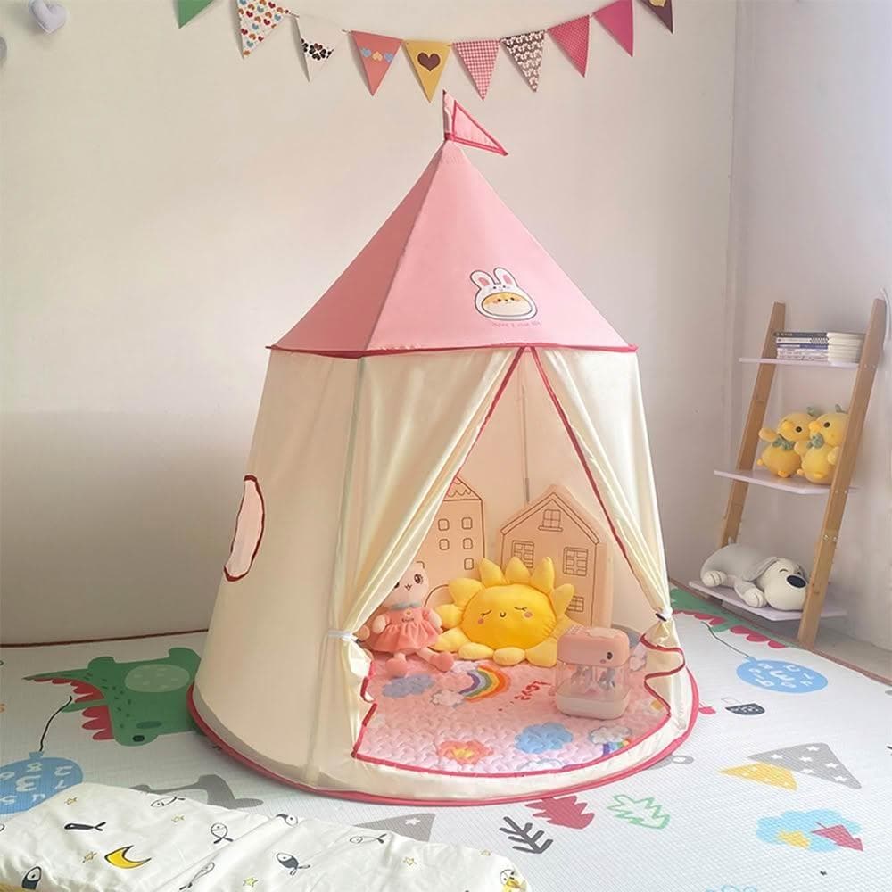 帳篷 室內遊戲屋 生日禮物城堡 家用帳篷小房子 城堡玩具屋小房子 可折疊戶外野餐 蒙古包DYT