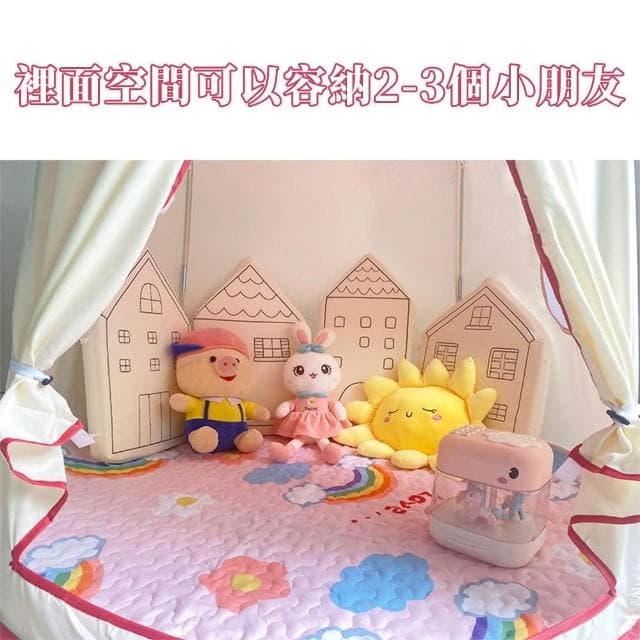 帳篷 室內遊戲屋 生日禮物城堡 家用帳篷小房子 城堡玩具屋小房子 可折疊戶外野餐 蒙古包DYT
