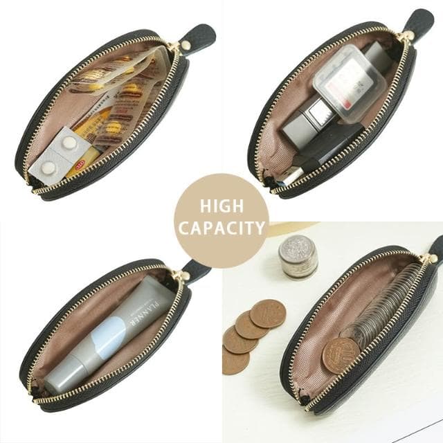 日系ins風真皮迷你零錢包 小型牛皮隨身收納包 便攜式小錢包