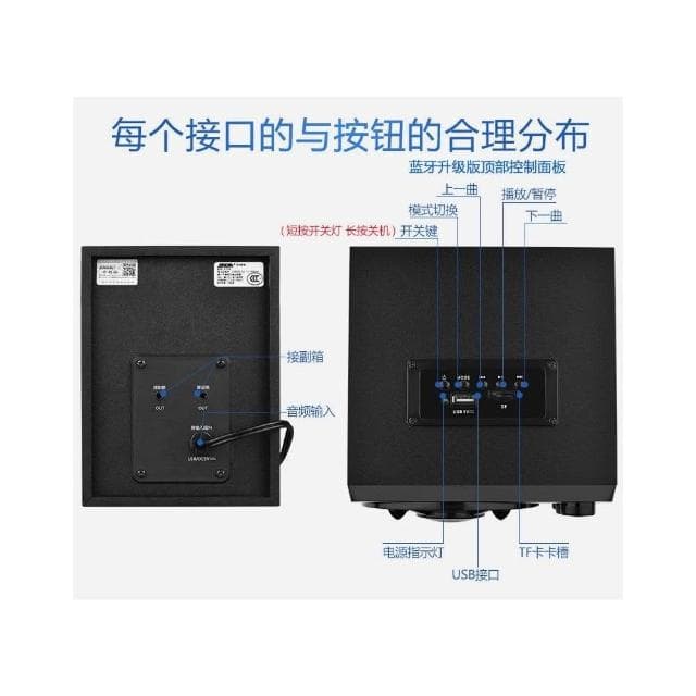 台灣現貨 藍芽喇叭 電腦喇叭 藍芽音箱   重低音響 家用音響 電腦音箱 電腦音響