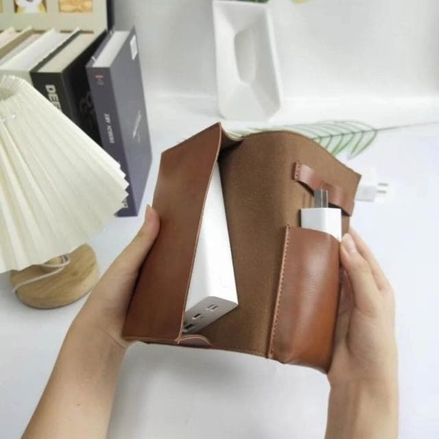3C線材收納包 PU皮質 充電線收納 3C配件 手機配件 數據線收納 辦公小物 居家整理 送禮