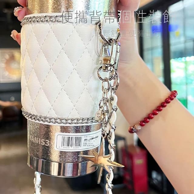 小香風鈦杯保溫杯女士個人專用高顏值純鈦水杯便攜咖啡杯生日禮物