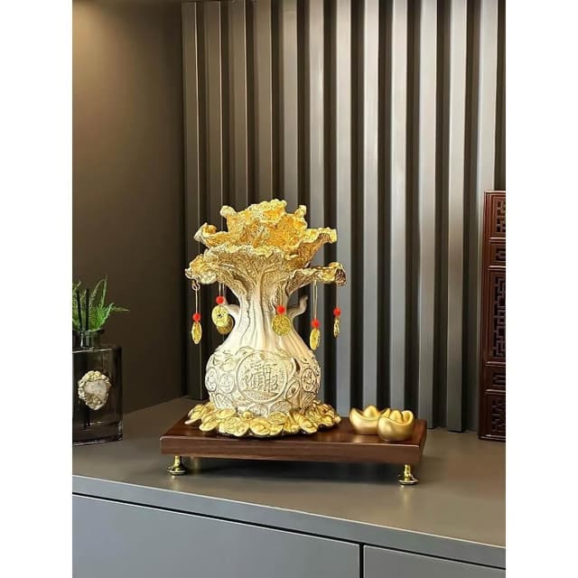 招財進寶百財白菜擺件客廳電視櫃收銀前臺裝飾品店鋪喬遷開業禮物