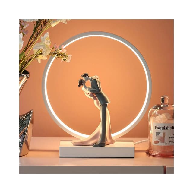 結婚小夜燈裝飾品擺件禮品送新人閨蜜實用颱燈訂婚新婚禮物情人節 婚禮用品 創意禮品 裝飾禮品 