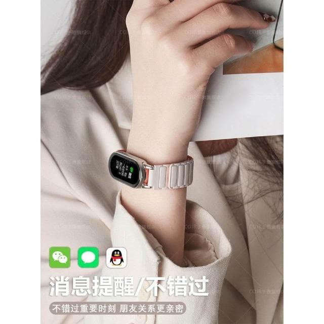 運動手環女款適用於小米9pro手機智能電子手錶學生測心率跑步專用