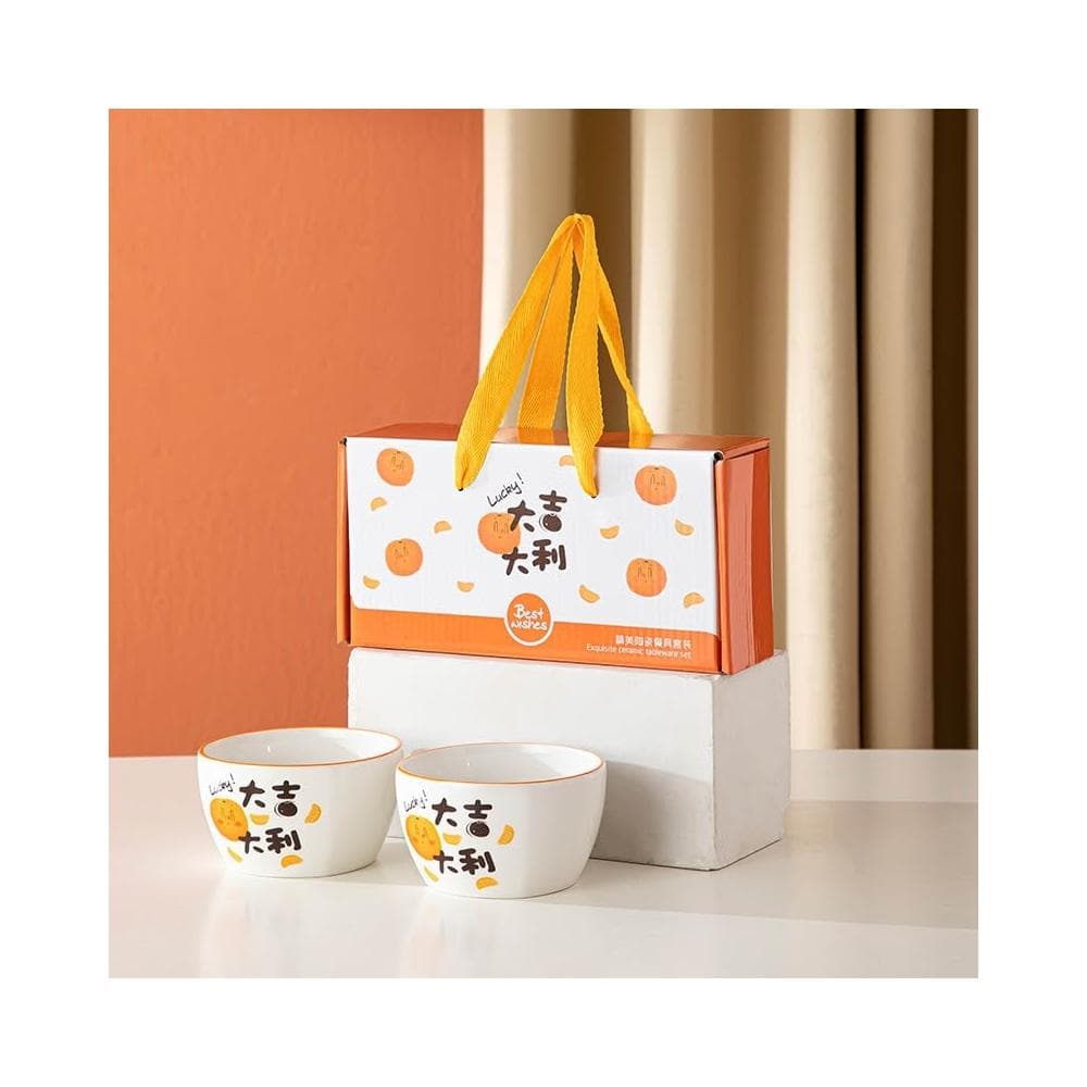 台灣現貨 創意 陶瓷 禮品 餐具 飯碗 禮盒 實用 小禮品 活動 贈送 可愛 俏皮 禮物 過年 過節 尾牙 喜慶