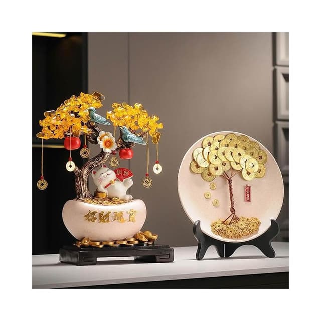 招財進寶搖錢發財樹客廳玄關電視櫃酒櫃家居裝飾品擺件喬遷禮物