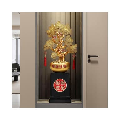招財進寶發財樹落地大型擺件辦公室客廳玄關搖錢樹裝飾品開業禮物